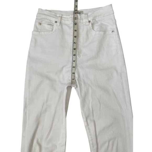 Eve Denim The Juliette Jean White Blanc Button Fly High Rise Size 26 $245 - Picture 9 of 15